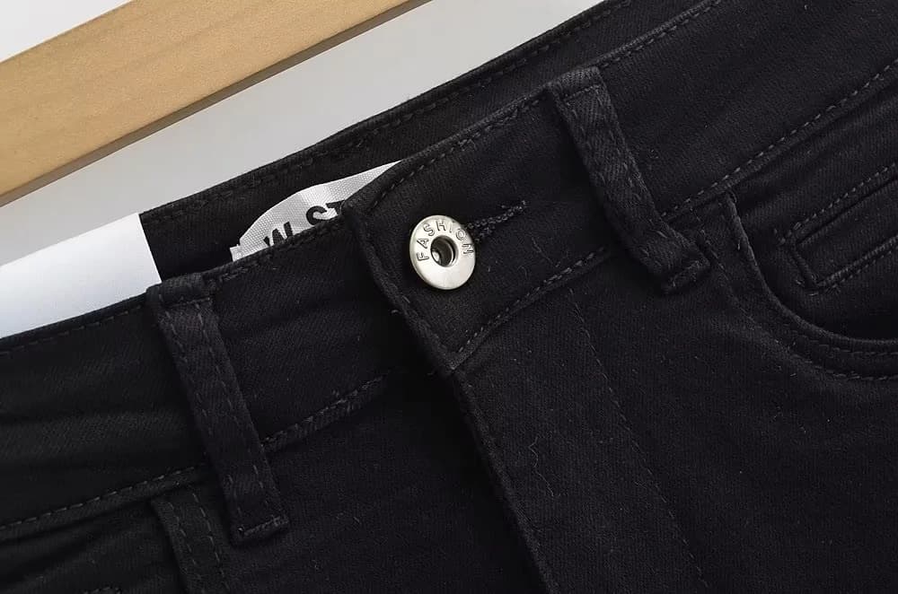 タイトスカート 裾切りっぱなしデニムタイトミニスカート