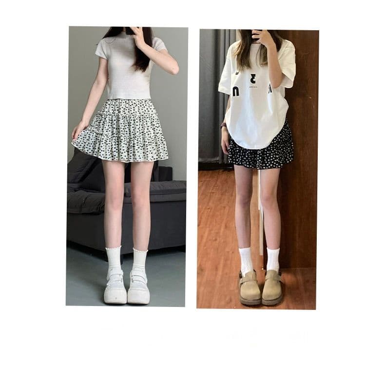 タイトスカート 花柄プリントタイトスカートミニ丈