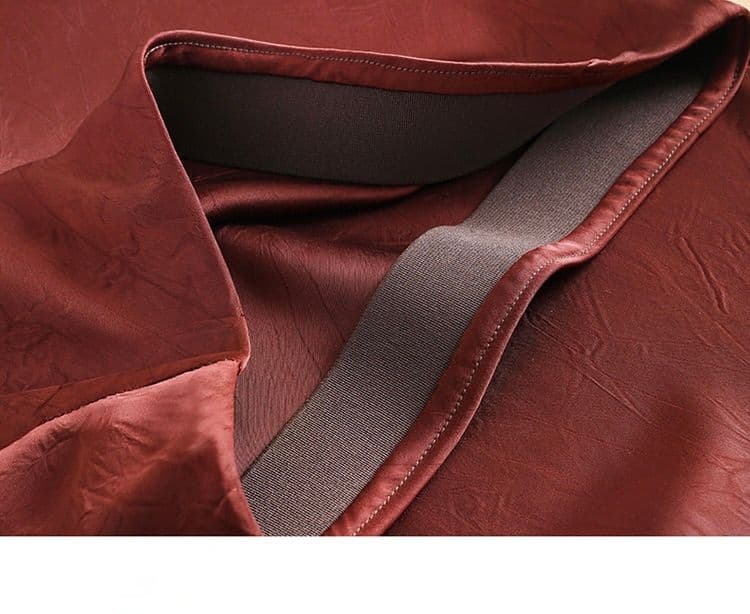 タイトスカート 上品な質感サイドスリット入りロング丈スカート