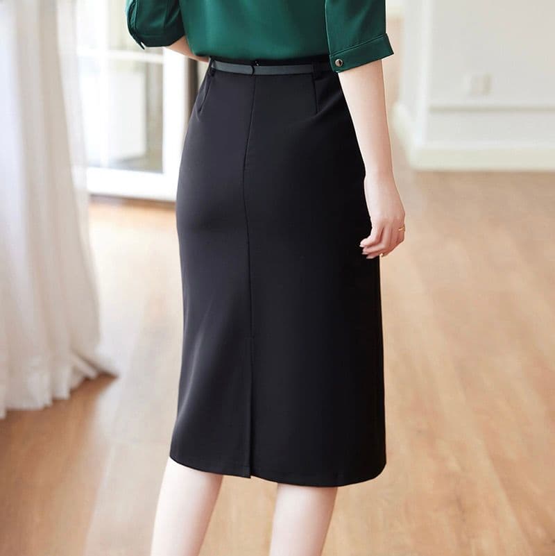 タイトスカート 上品シンプル大人のオフィススタイルスカート