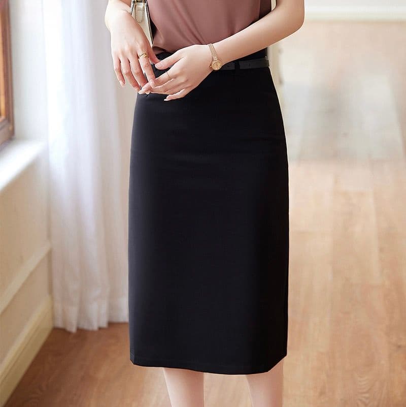 タイトスカート 上品シンプル大人のオフィススタイルスカート