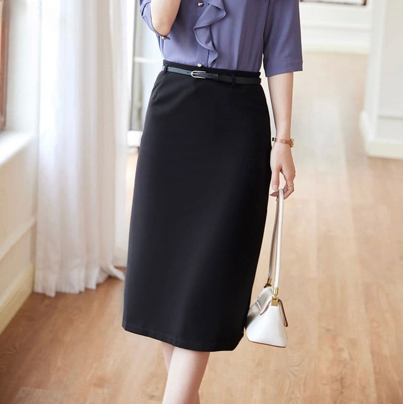 タイトスカート 上品シンプル大人のオフィススタイルスカート