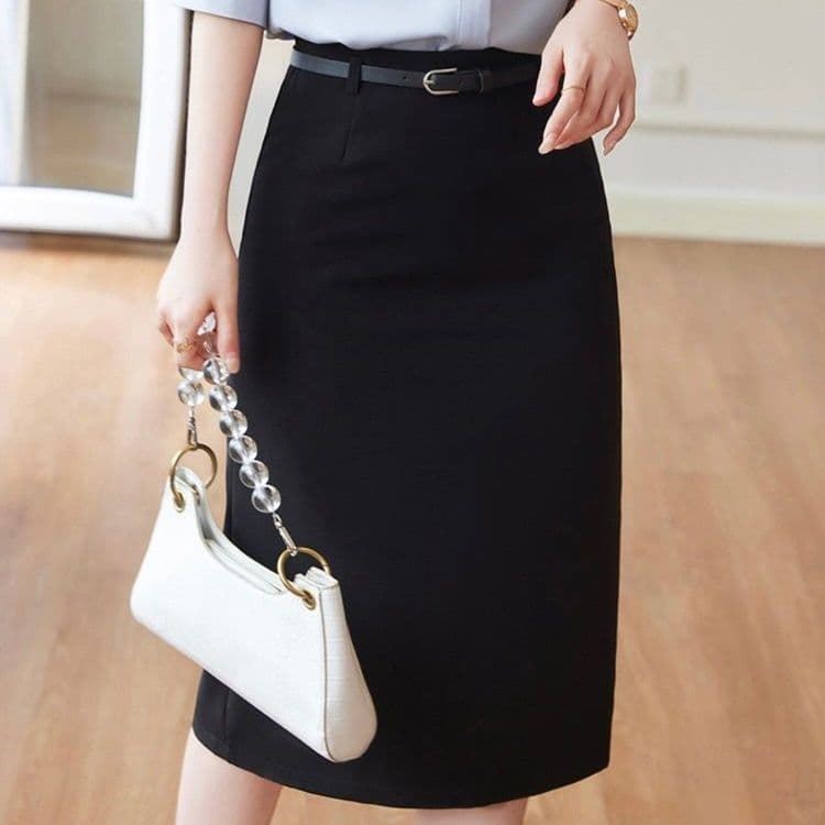 タイトスカート 上品シンプル大人のオフィススタイルスカート