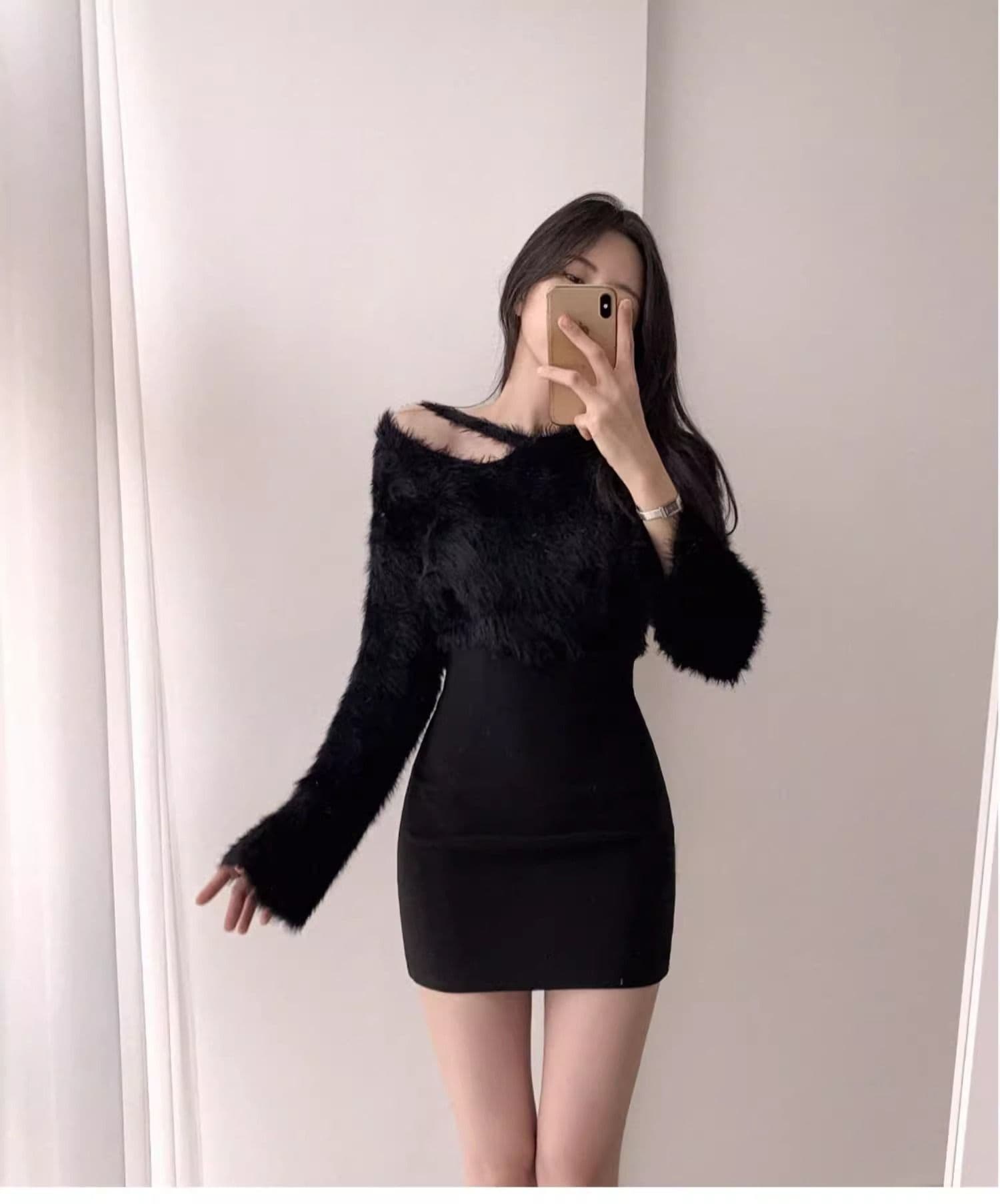 タイトスカート 美脚効果抜群ハイウエストタイトミニスカート