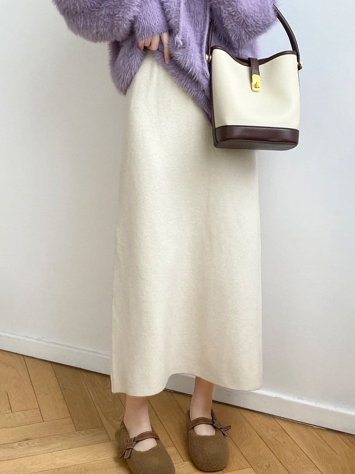 タイトスカート 上品素材の大人タイトロングスカート