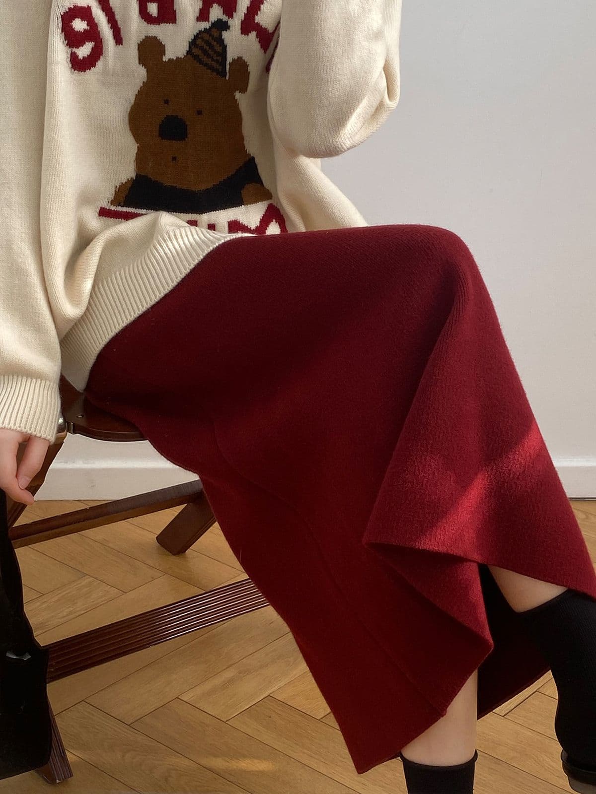 タイトスカート 上品素材の大人タイトロングスカート