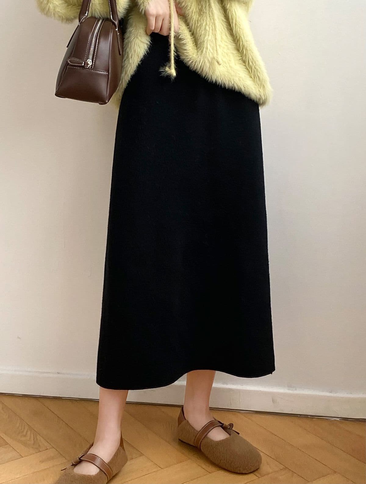 タイトスカート 上品素材の大人タイトロングスカート
