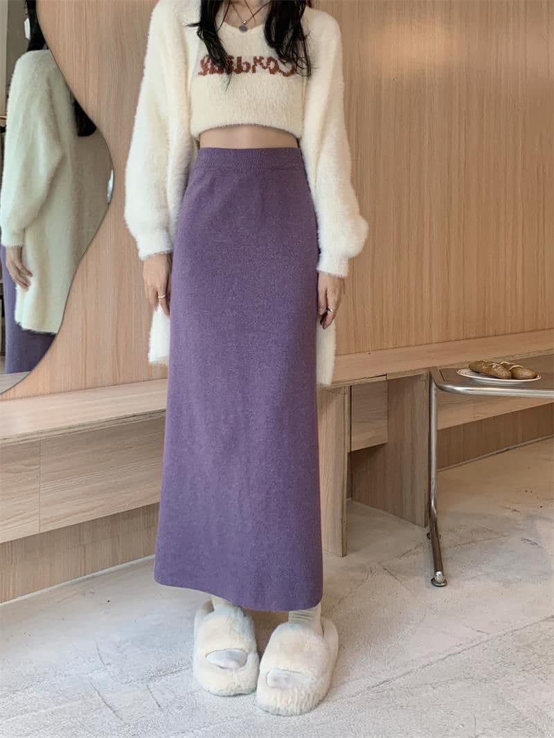 タイトスカート 上品な美脚ラインロング丈タイトスカート