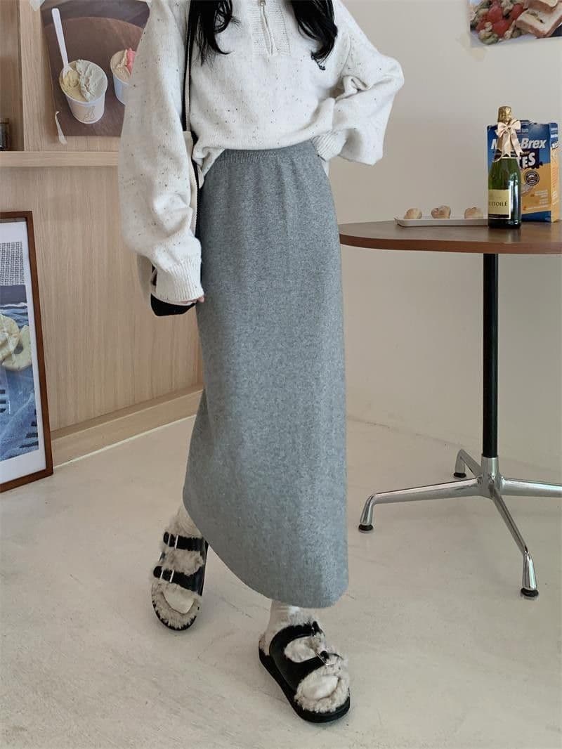 タイトスカート 上品な美脚ラインロング丈タイトスカート