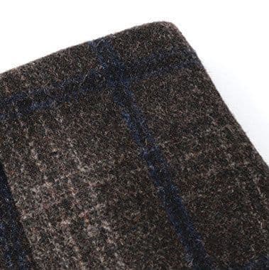 タイトスカート 上品チェック柄ウール混タイトスカート