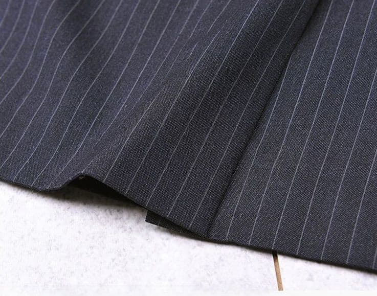 タイトスカート 縦縞柄きちんと見えオフィスミニタイトスカート