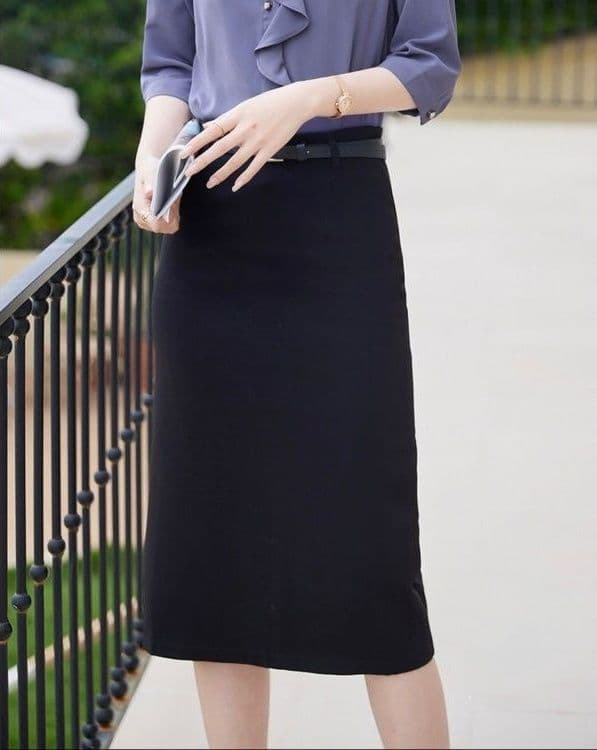 タイトスカート 上品シンプル大人のオフィススタイルスカート