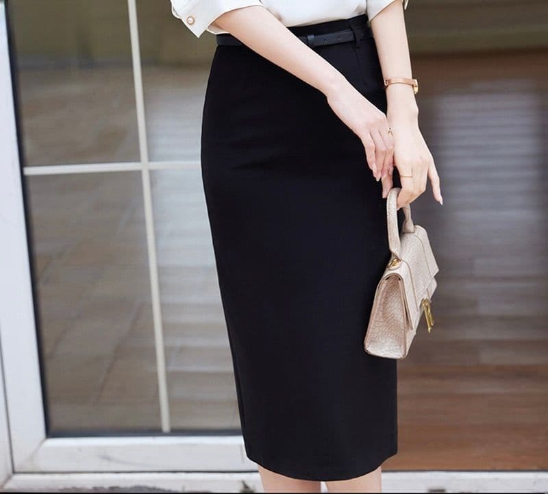 タイトスカート 上品シンプル大人のオフィススタイルスカート