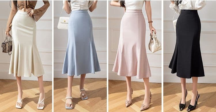 タイトスカート マーメイドラインタイトスカート