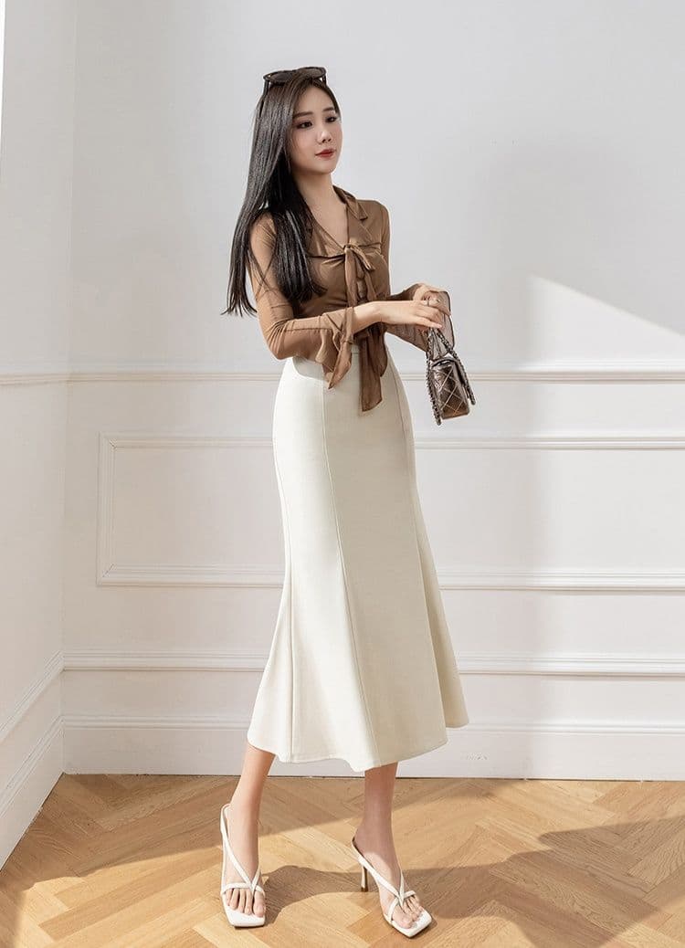 タイトスカート マーメイドラインタイトスカート