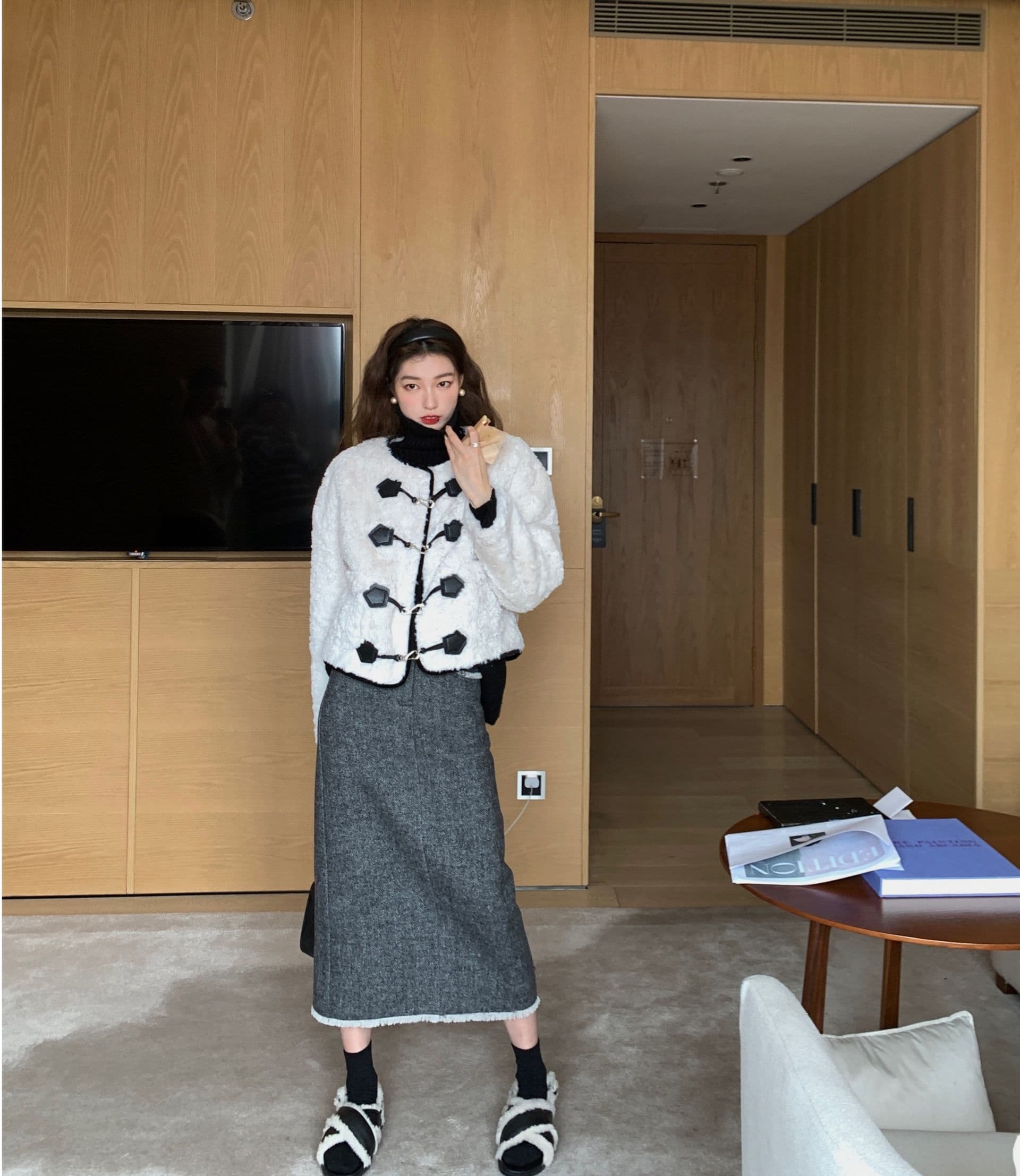 タイトスカート 上品な切り替えデザインロングタイトスカート