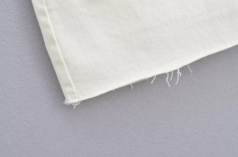 タイトスカート 裾切りっぱなしデニムタイトミニスカート