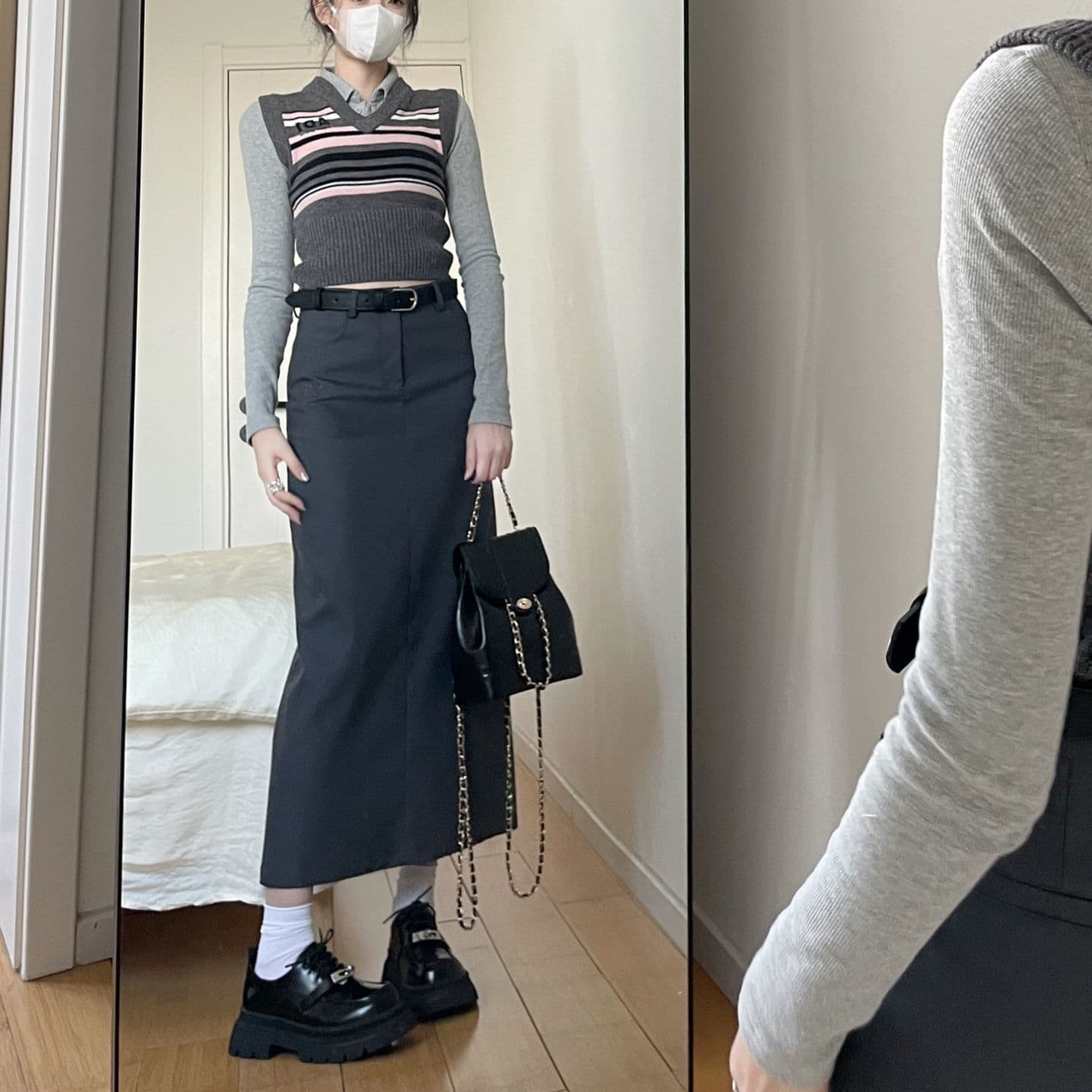 タイトスカート ハイウエストタイトロングスカート