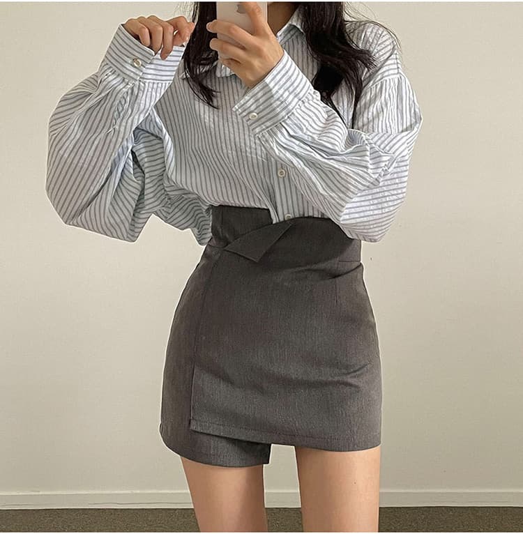 ハイウエスト ミニ タイトスカート 通勤 痩せ見え リボンベルト付き