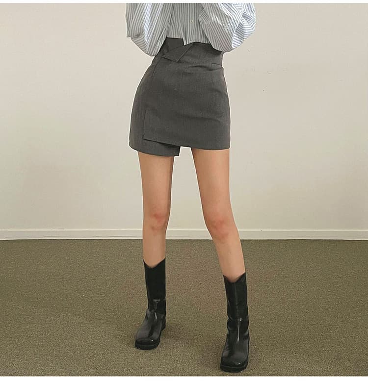 ハイウエスト ミニ タイトスカート 通勤 痩せ見え リボンベルト付き