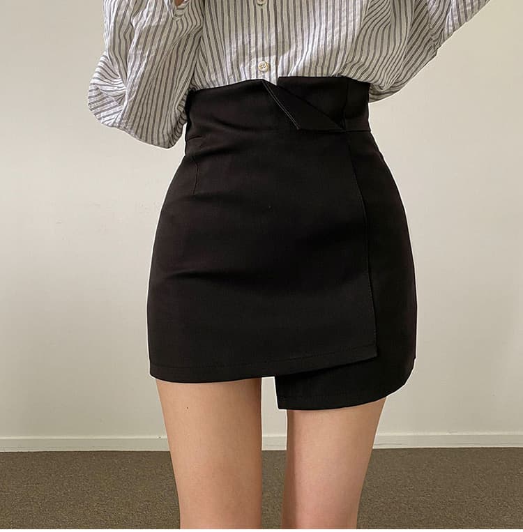 ハイウエスト ミニ タイトスカート 通勤 痩せ見え リボンベルト付き