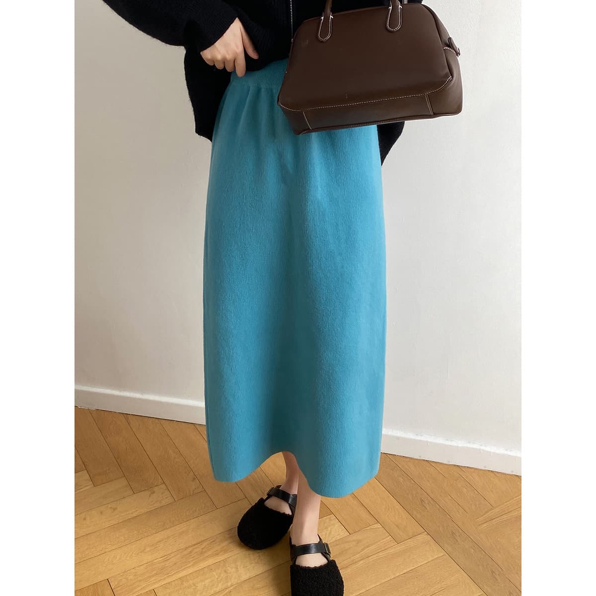 タイトスカート 上品素材の大人タイトロングスカート