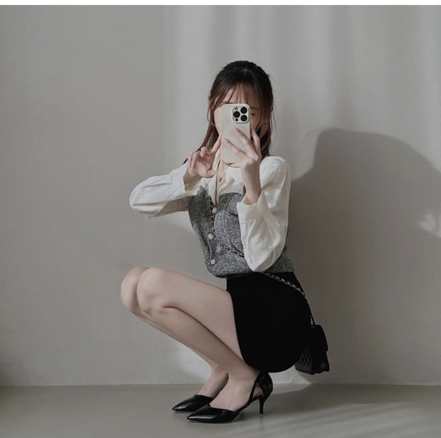 タイトスカート 上品シンプル美脚タイトミニスカート