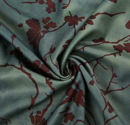 花柄ロング丈ハイウエストタイトスカート復古風