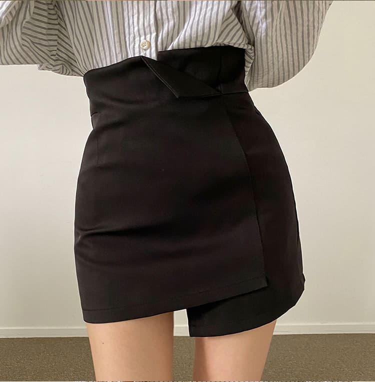 ハイウエスト ミニ タイトスカート 通勤 痩せ見え リボンベルト付き