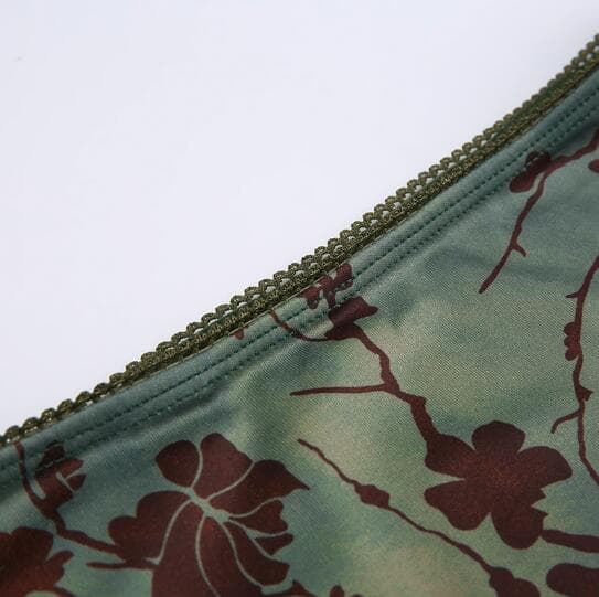 花柄ロング丈ハイウエストタイトスカート復古風