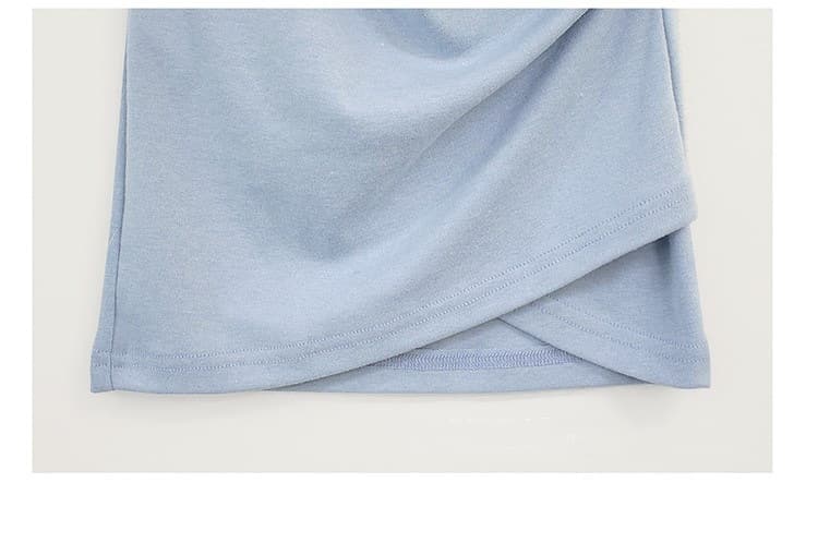 タイトスカート 横段ギャザー入りハイウエストタイトスカート