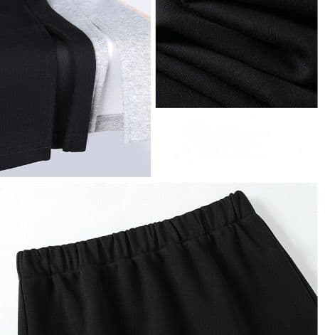 タイトスカート サイドスリット入りゆったりシルエットロング丈スカート