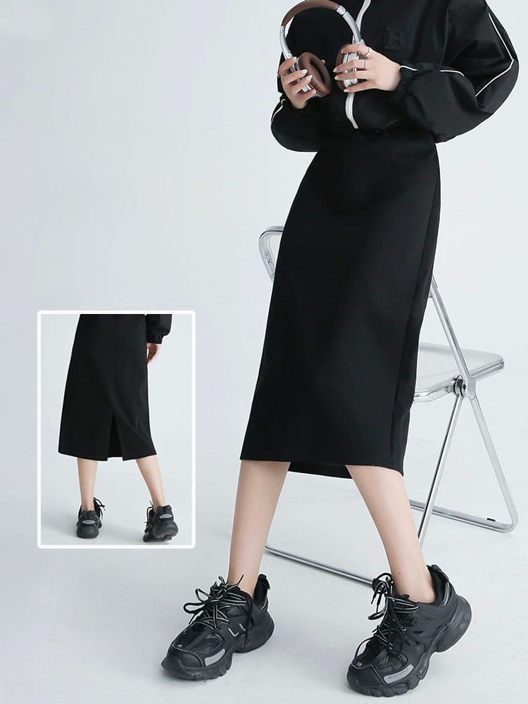 タイトスカート バックスリット入り美脚ロングタイトスカート