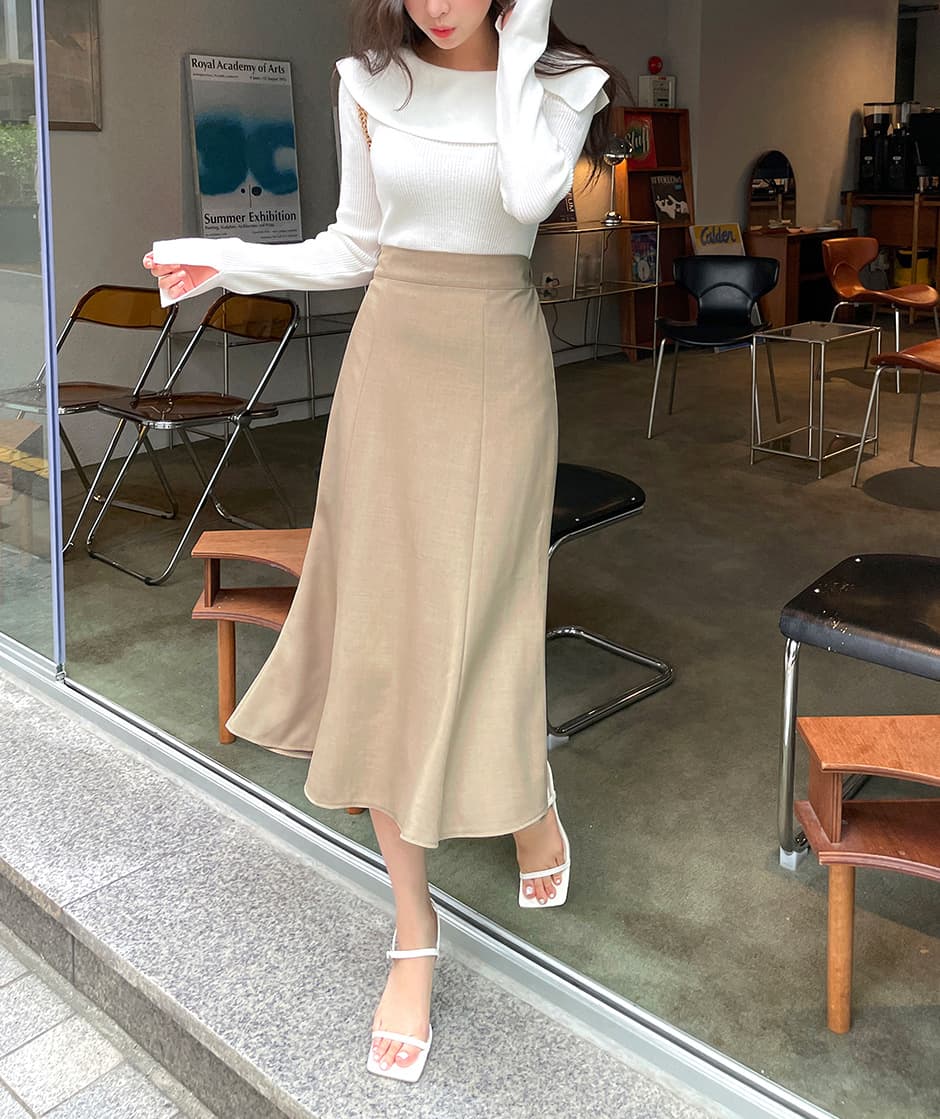 タイトスカート 上品なハイウエストマーメイドタイトスカート
