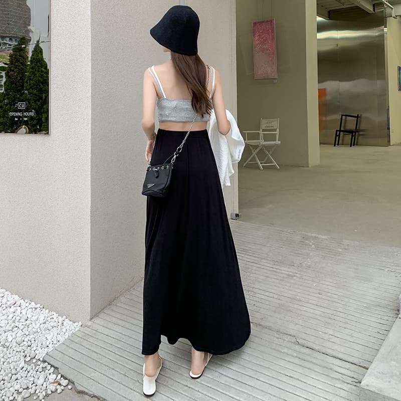 タイトスカート サイドスリット入り大人美脚ロング丈タイトスカート